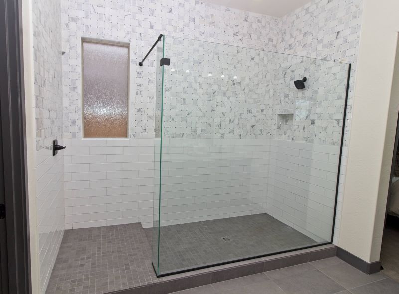 Tile Patterned Walk-in Shower