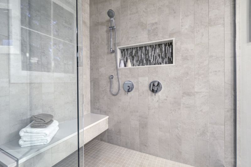 Corner Shower with Niche